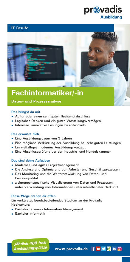 Fachinformatik Daten- und Prozessanalyse