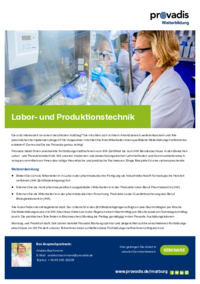 Infoflyer Labor- und Produktionstechnik