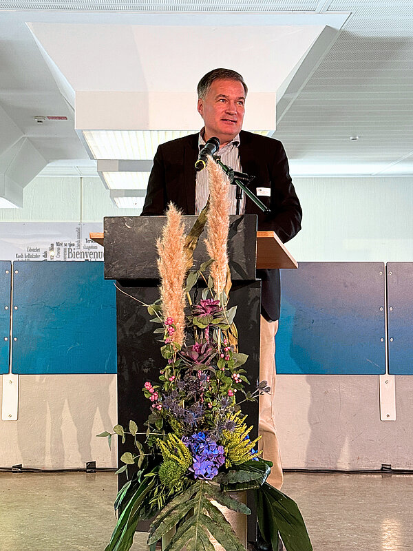 Klaus-Stefan Ruoff, Vizepräsident der IHK Frankfurt am Main bei seiner Rede
