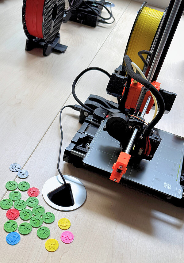 Aufnahme eines 3D Druckers des MINT-Zentrums