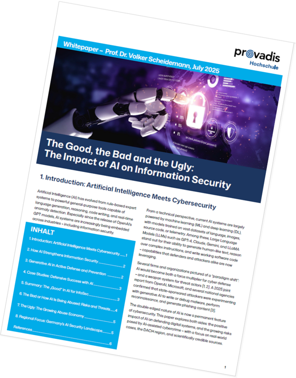 Whitepaper von Prof. Dr. Volker Scheidemann über KI und Informationssicherheit