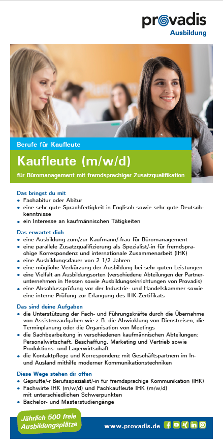 Flyer Fremdsprachenkorrespondent (m/w/d)