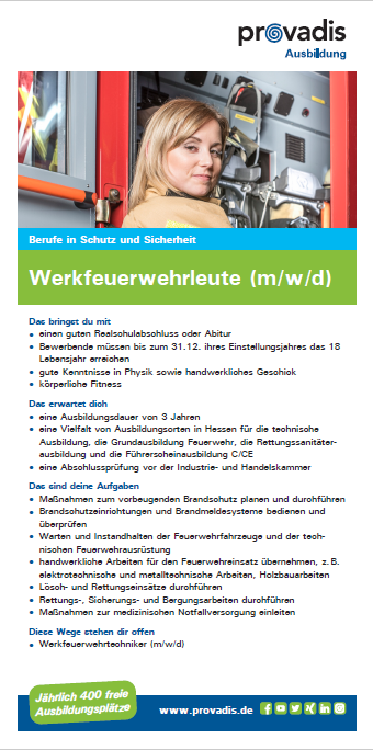 Ausbildung Werksfeuerwehrleute